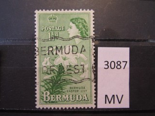 Фото марки Бермуды 1953г