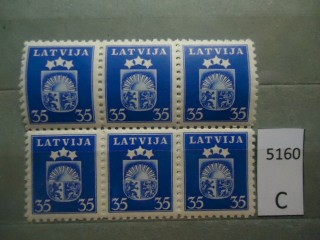 Фото марки Латвия 1940г сцепка **
