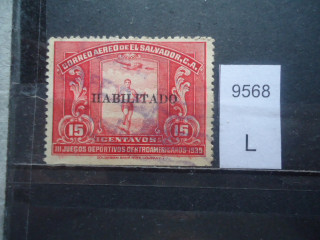 Фото марки Сальвадор надпечатка 1935г