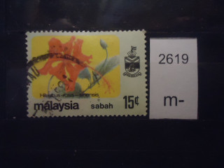 Фото марки Малайзия шт Сабах 1979г