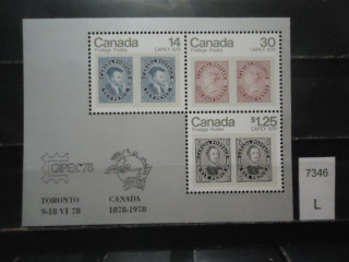 Фото марки Канада 1978г блок **