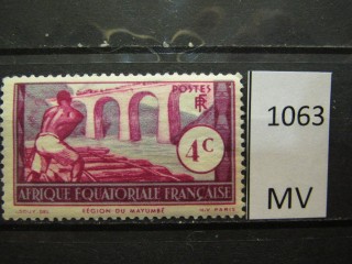 Фото марки Франц. Экваториальная Африка 1937г *