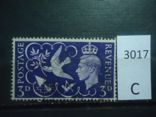 Фото марки Великобритания 1946г