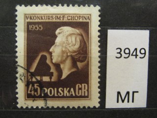 Фото марки Польша 1954г
