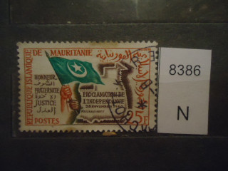 Фото марки Франц. Мавритания 1960г