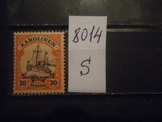 Фото марки Германские Каролиновы острова 1901г *