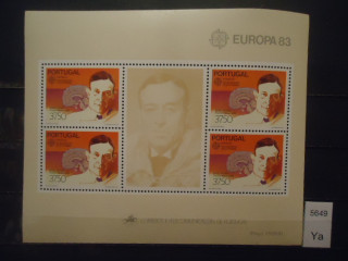Фото марки Португалия блок 1983г 32 евро **