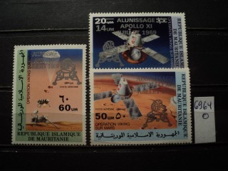 Фото марки Мавритания 1979г надпечатка *