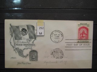 Фото марки США 1960г FDC (первый день гашения)