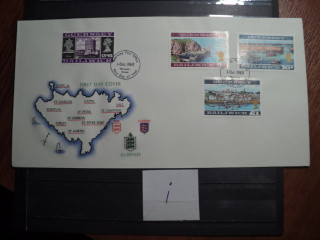 Фото марки Брит. Герсей 1969г конверт FDC