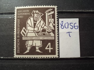 Фото марки Германия ФРГ 1954г **