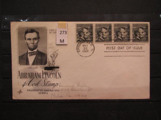 Фото марки США 1966г FDC (первый день гашения)