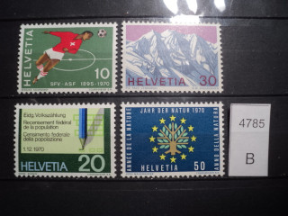 Фото марки Швейцария серия 1970г **