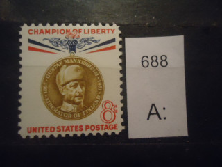 Фото марки США 1960г **