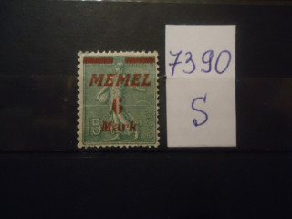 Фото марки Мемель 1921г надпечатка *