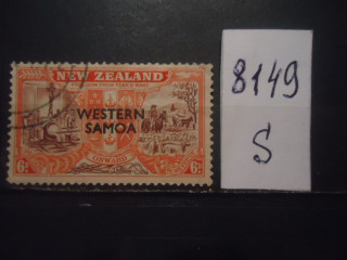 Фото марки Новая Зеландия надпечатка