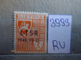 Фото марки Литва 1940г **