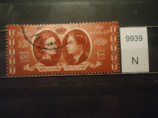 Фото марки Иордания 1955г