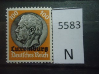 Фото марки Германская оккупация Люксембурга 1940г **