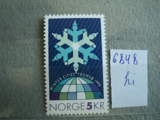 Фото марки Норвегия 1991г **