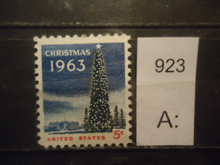 Фото марки США 1963г **