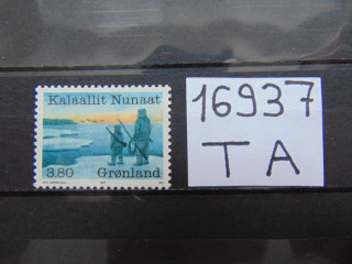Фото марки Гренландия марка 1987г **