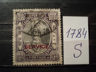 Фото марки Индийский штат Джапур 1922г