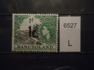 Фото марки Брит. Басутоленд 1961г надпечатка **