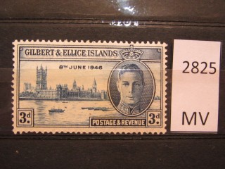 Фото марки Гилберт и Эллис острова 1946г *