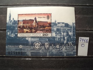 Фото марки Венгрия блок 1984г **