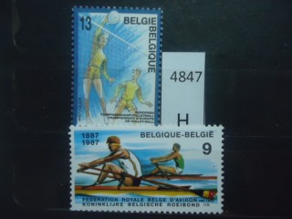 Фото марки Бельгия 1987г серия **