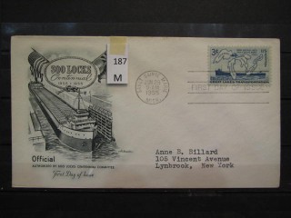 Фото марки США 1955г FDC (первый день гашения)