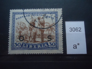 Фото марки Либерия надпечатка 1923г