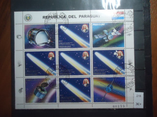 Фото марки Парагвай малый лист 1986г