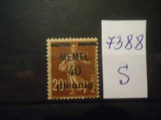 Фото марки Мемель 1922г надпечатка *