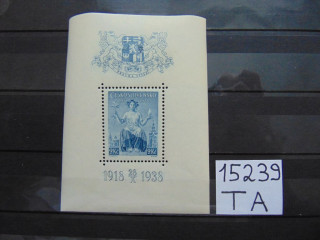 Фото марки Чехословакия блок 1938г *