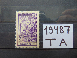 Фото марки Гвиана 1937г *