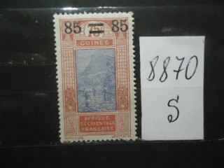 Фото марки Франц. Гвинея 1922г надпечатка *