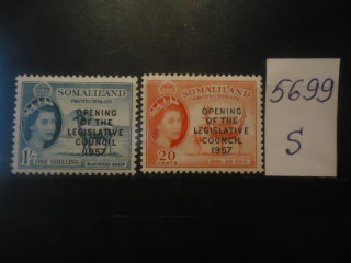 Фото марки Сомалиленд 1957г *