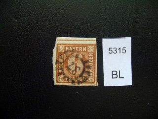Фото марки Бавария Mi 4 1850г