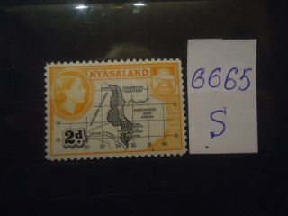 Фото марки Брит. Ньяссаленд 1954г *