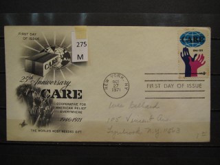 Фото марки США 1971г FDC (первый день гашения)