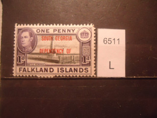 Фото марки Брит. Фолклендские острова 1944г надпечатка **