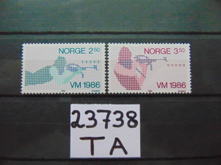 Фото марки Норвегия серия 1986г **