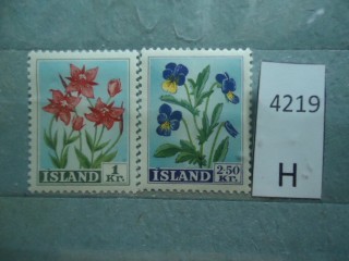 Фото марки Исландия 1958г серия **
