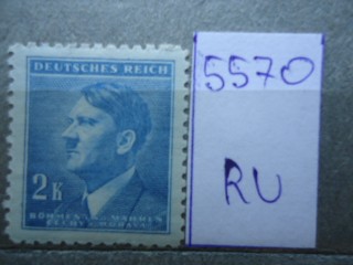 Фото марки Германская оккупация Чехословакии 1942г **