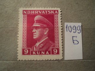 Фото марки Хорватия 1943г **