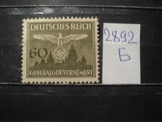 Фото марки Германская оккупация Польши 1943г **