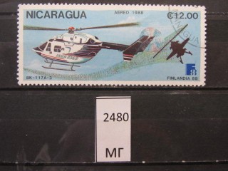 Фото марки Никарагуа 1988г