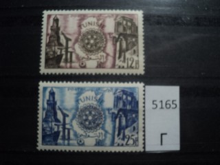 Фото марки Франц. Тунис 1955г **